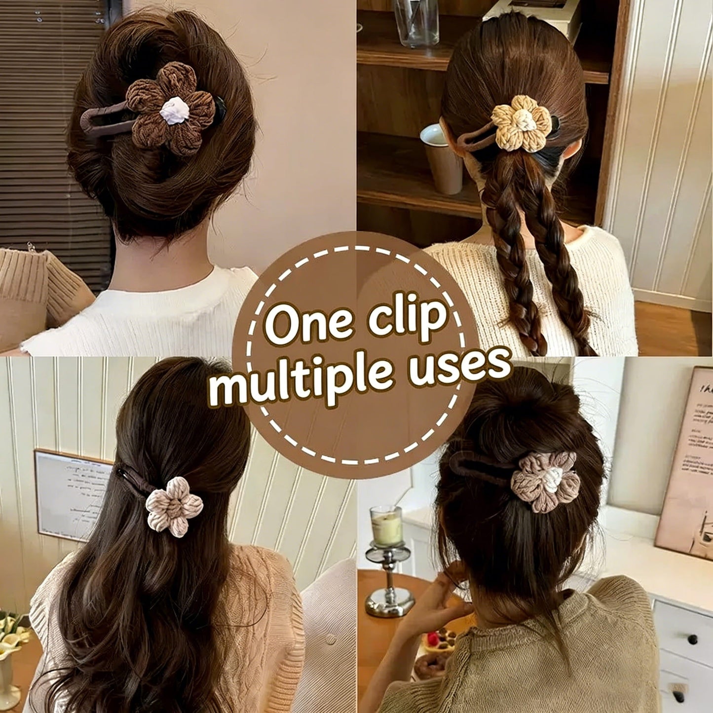 🌸Weiche, dicke Haarspange – Hautschonende, entenförmige Spange