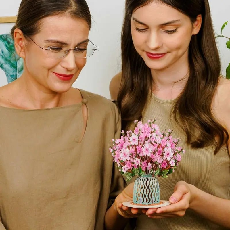 💌 Exklusiv zum Valentinstag: 3D-Kirschblüten-Pop-up-Karte – Das ultimative Erinnerungsstück für Kartenliebhaber ❤️