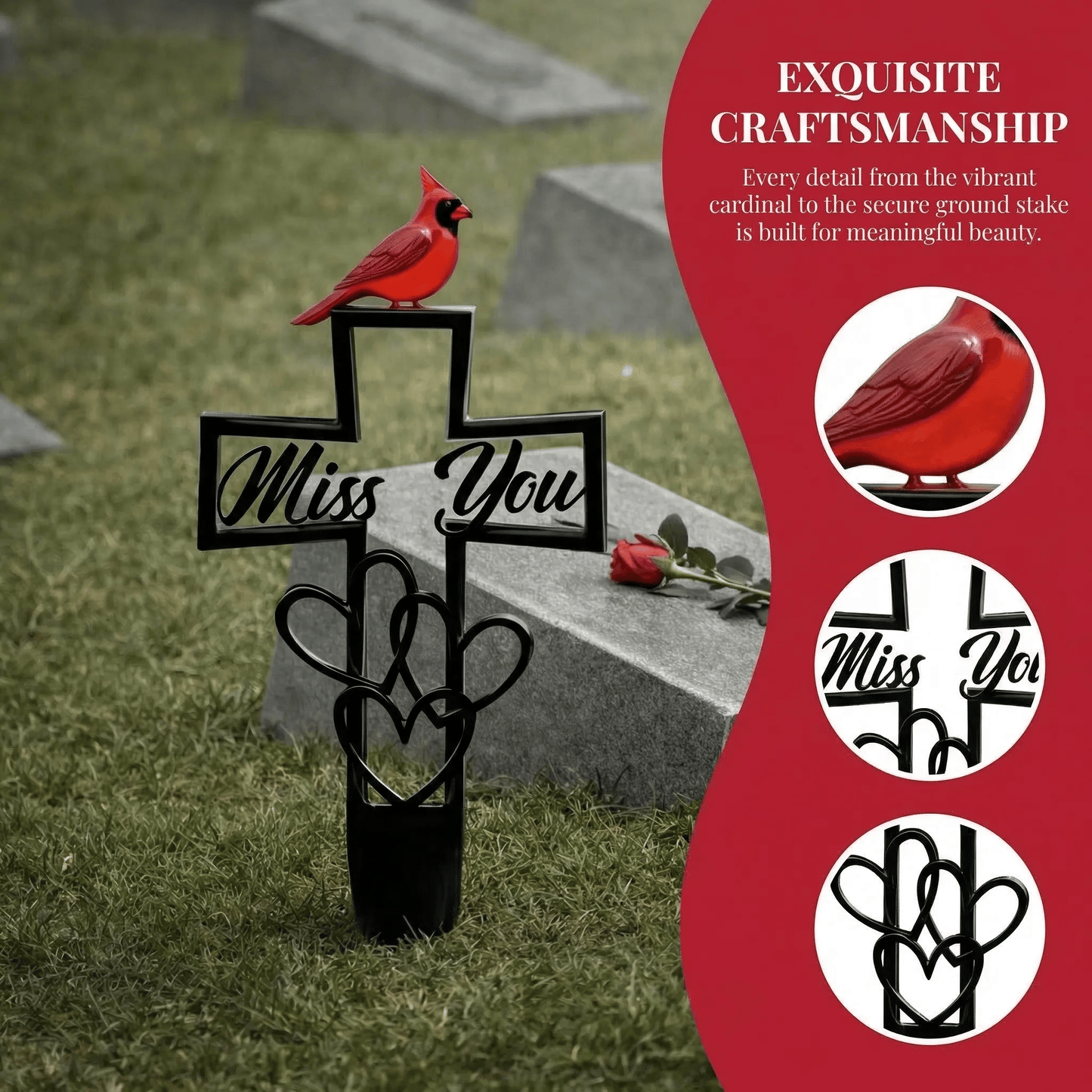 🐦Letzter Verkaufstag – Gedenktafel aus Metall für den Friedhof✝️