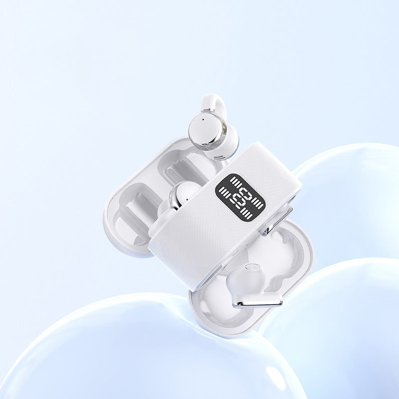 2-in-1 Kabellose Bluetooth-Ohrhörer mit Ohrclips und Ohrstöpseln | 30 Stunden Wiedergabezeit