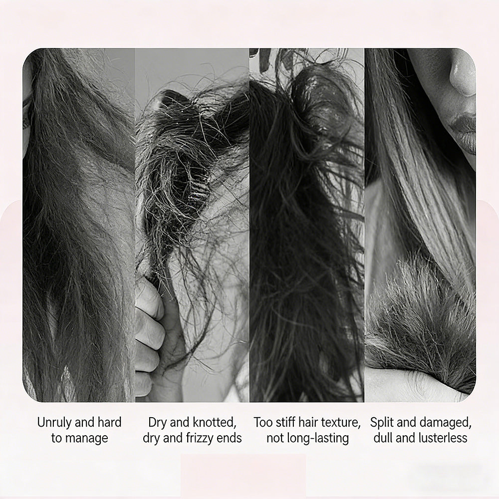 💇‍♀️ Tragbare Mini-Haarglättungsbürste mit negativen Ionen