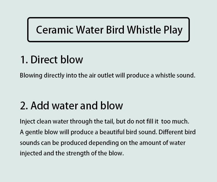 ⏰Nur noch 4 Stunden: Sparen Sie 50 % – 🔥4 Keramik-Wasservogelpfeife