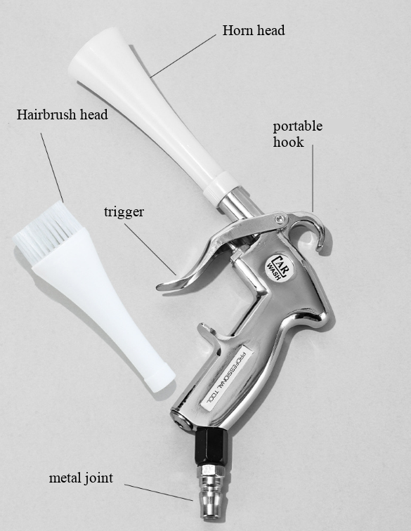 Tornado-Reinigungsgerät – 2-in-1-Druckluftpistole mit Bürst