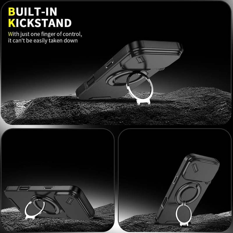 🔥 LETZTER TAG – 50 % RABATT 🔥 Magnetische Handyhülle mit Ringständer für iPhone