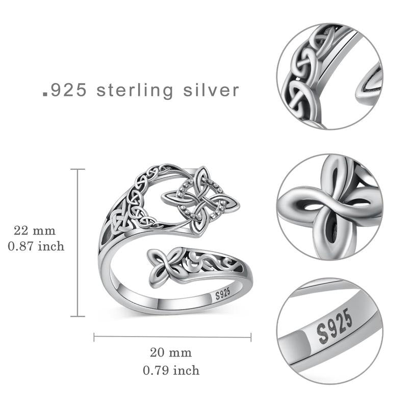 Keltischer Trinity-Ring – Ring im Vintage-Mystik-Stil