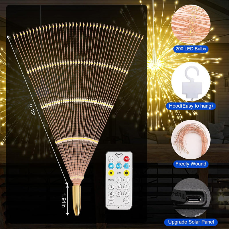 🎇Solarbetriebene, funkelnde Laternen für Gärten und Party