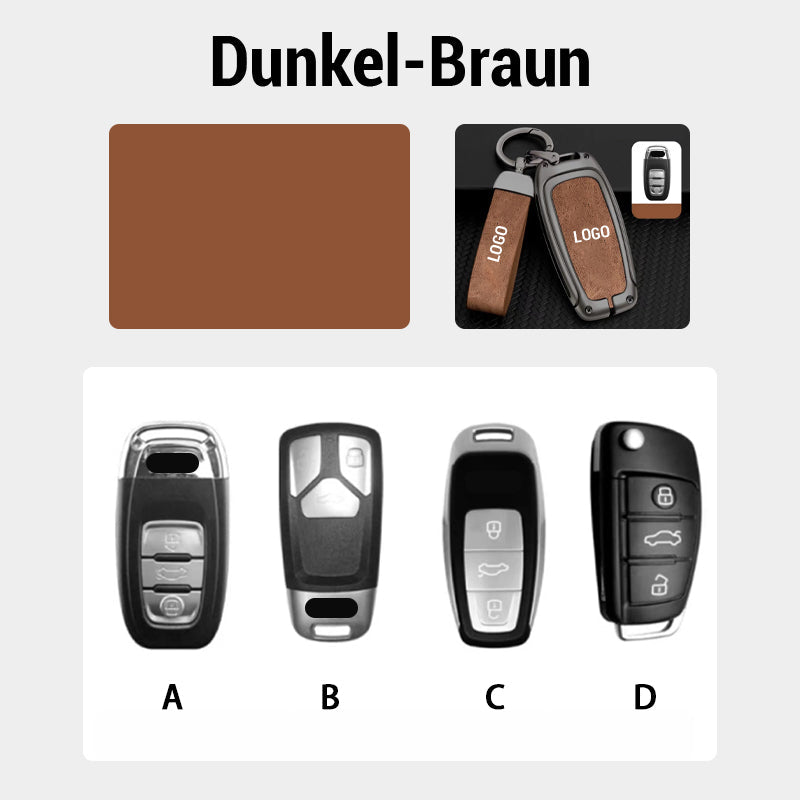 Passend für die Audi-Autoserie – Schlüsselhülle aus echtem Leder
