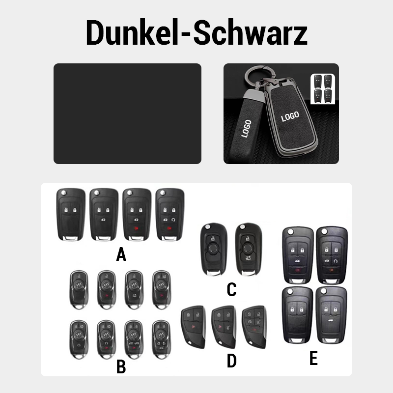 Passend für Buick-Modelle – Schlüsselhülle aus echtem Leder
