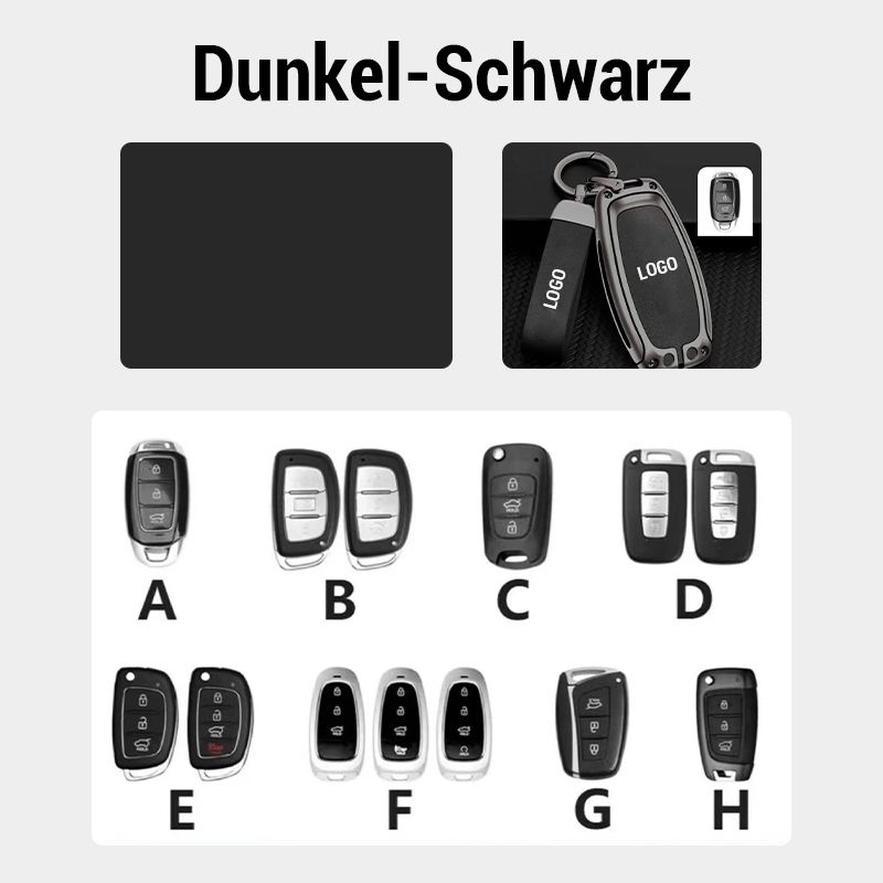 Passend für Hyundai Modelle – Schlüsselhülle aus echtem Leder