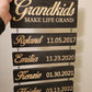 Personalisierte Grandkids Hanging Decor Zeichen