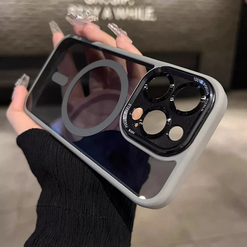 Getönte, stoßfeste, magnetische iPhone-Hülle📱✨