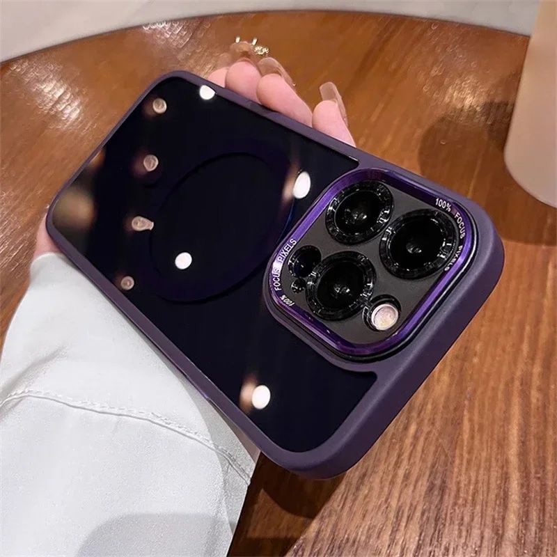 Getönte, stoßfeste, magnetische iPhone-Hülle📱✨