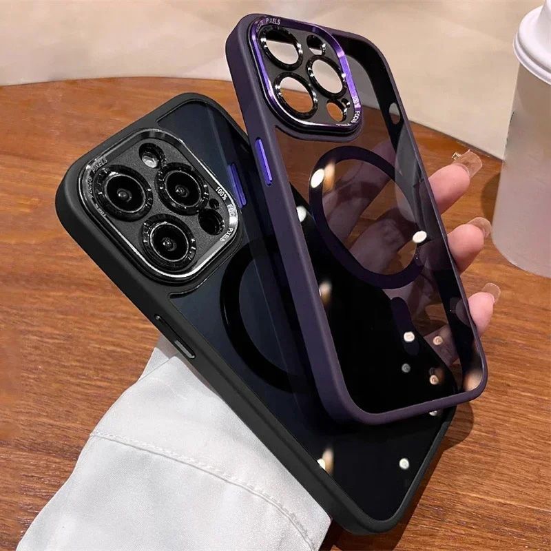 Getönte, stoßfeste, magnetische iPhone-Hülle📱✨