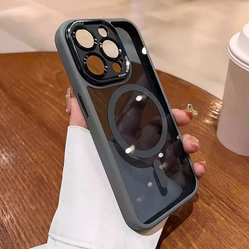 Getönte, stoßfeste, magnetische iPhone-Hülle📱✨