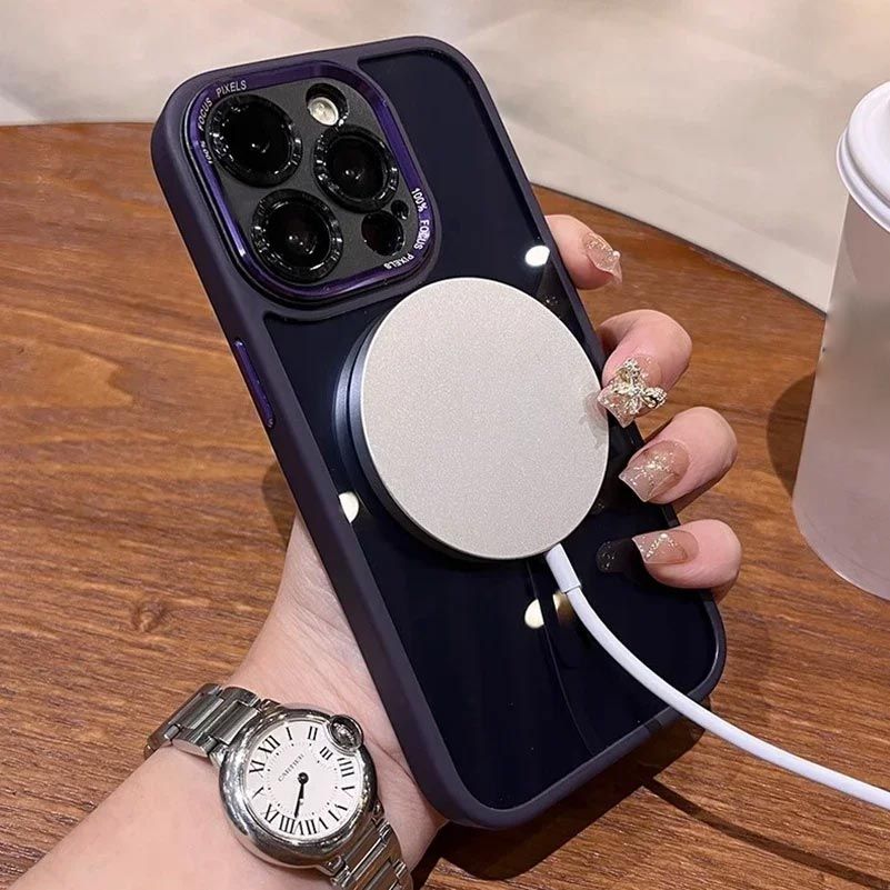 Getönte, stoßfeste, magnetische iPhone-Hülle📱✨