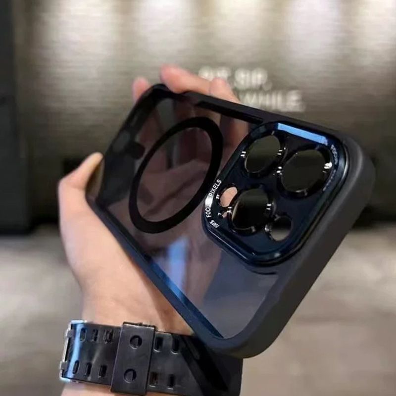 Getönte, stoßfeste, magnetische iPhone-Hülle📱✨