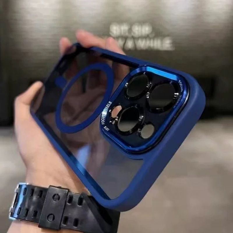 Getönte, stoßfeste, magnetische iPhone-Hülle📱✨